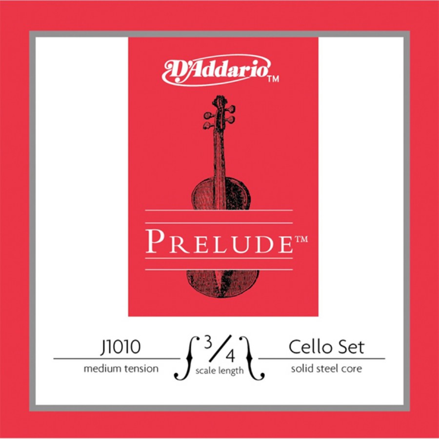 D’Addario J1010 Prelude 3/4 Cello Strings Medium Takım Tel - Çello Teli 3/4
