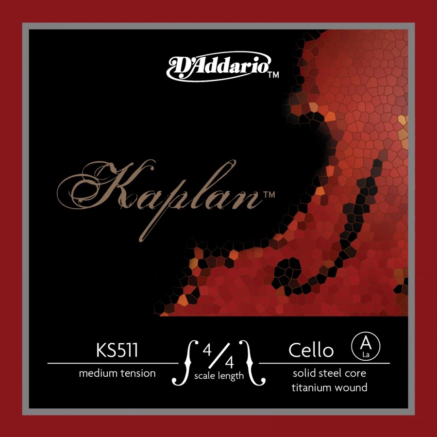 D’Addario KS511 Kaplan Solutions 4/4 Cello A String A (La) - Tek Tel - Çello Teli (A) La